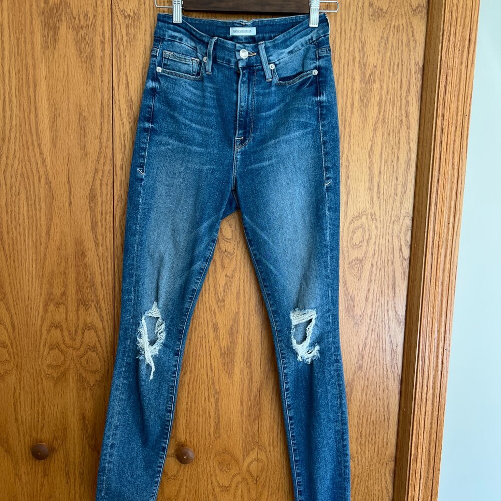 Good American ripped jeans